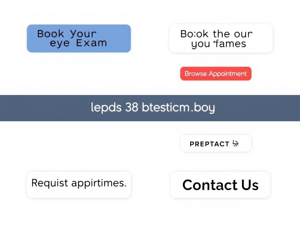 Examples of effective call-to-action buttons for optician websites Examples of effective call-to-action buttons for optician websites